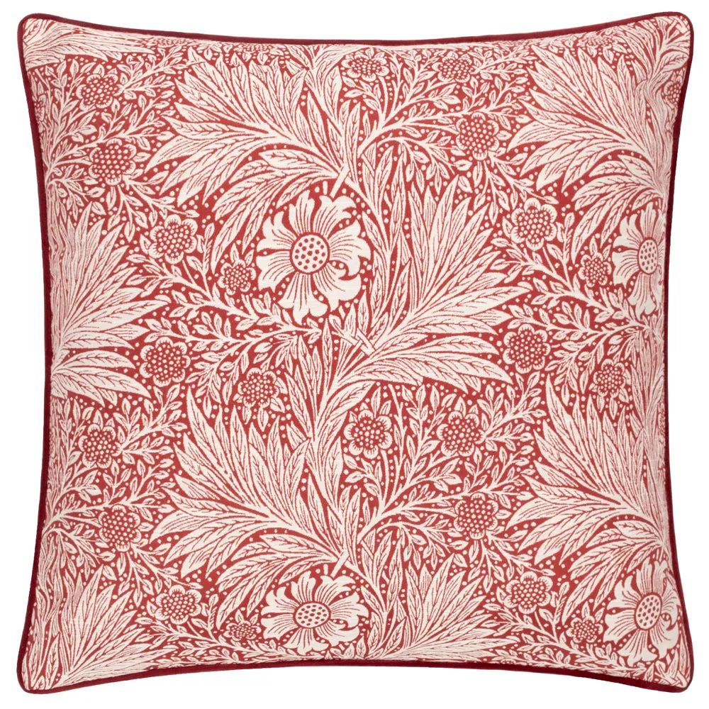Marigold Piped Jacquard Cushion Russet