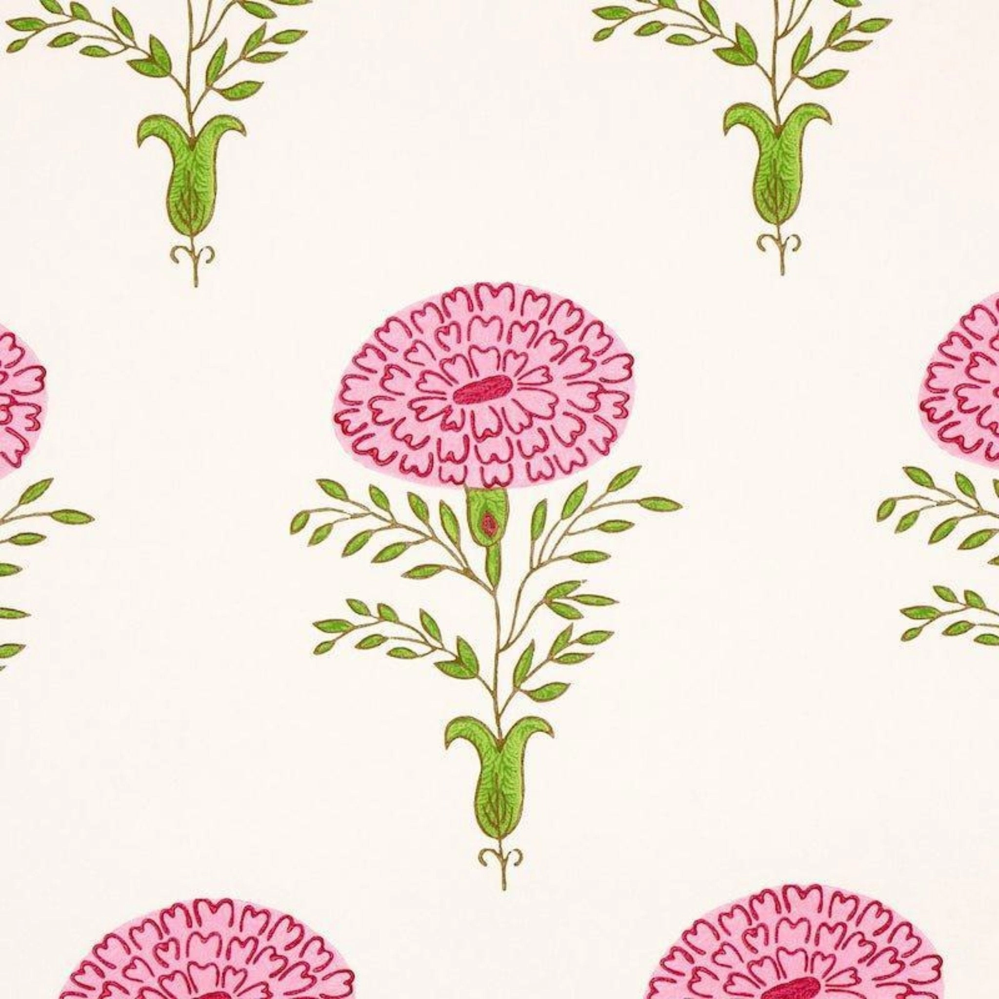 Marigold Wallpaper in Pink