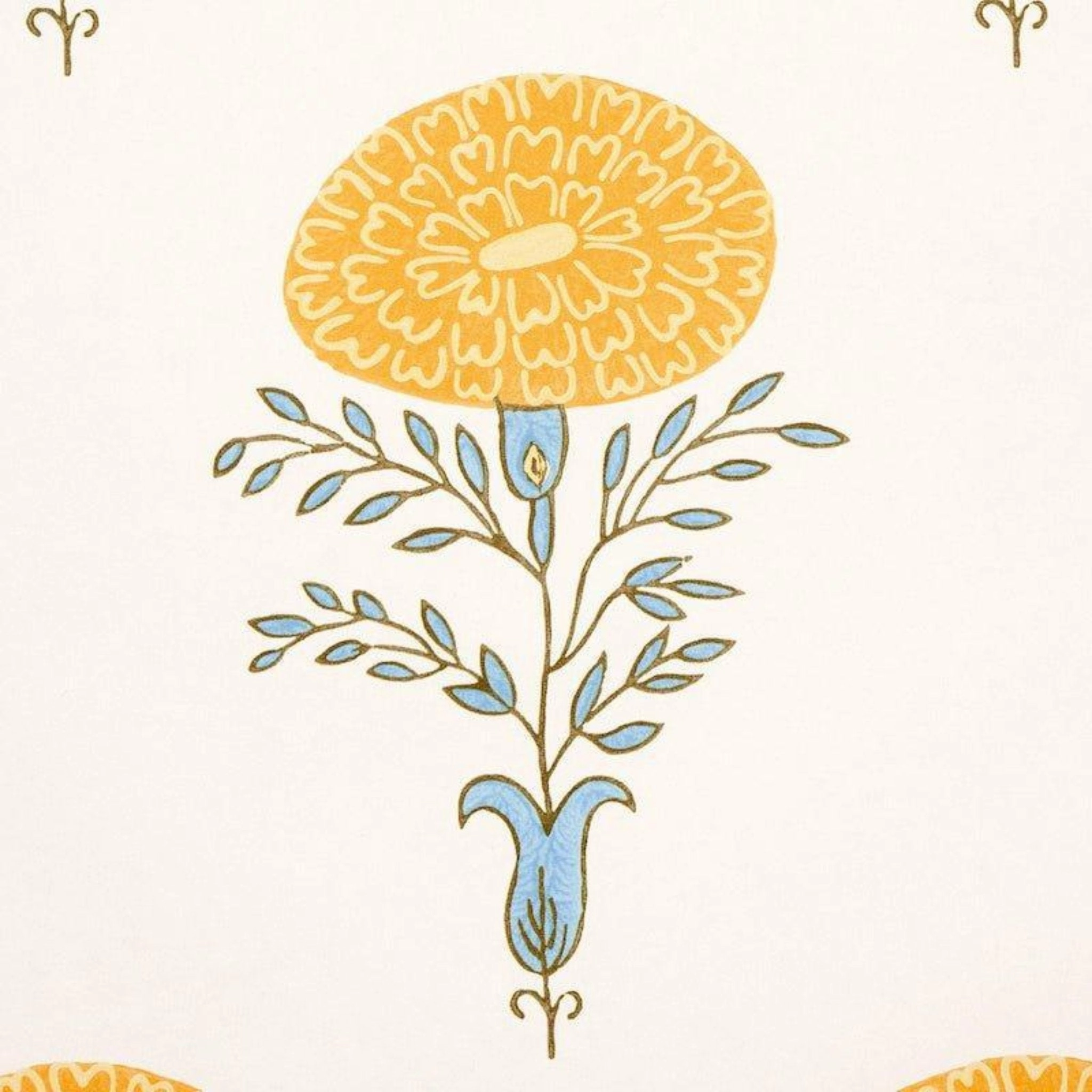 Marigold Wallpaper in Yellow