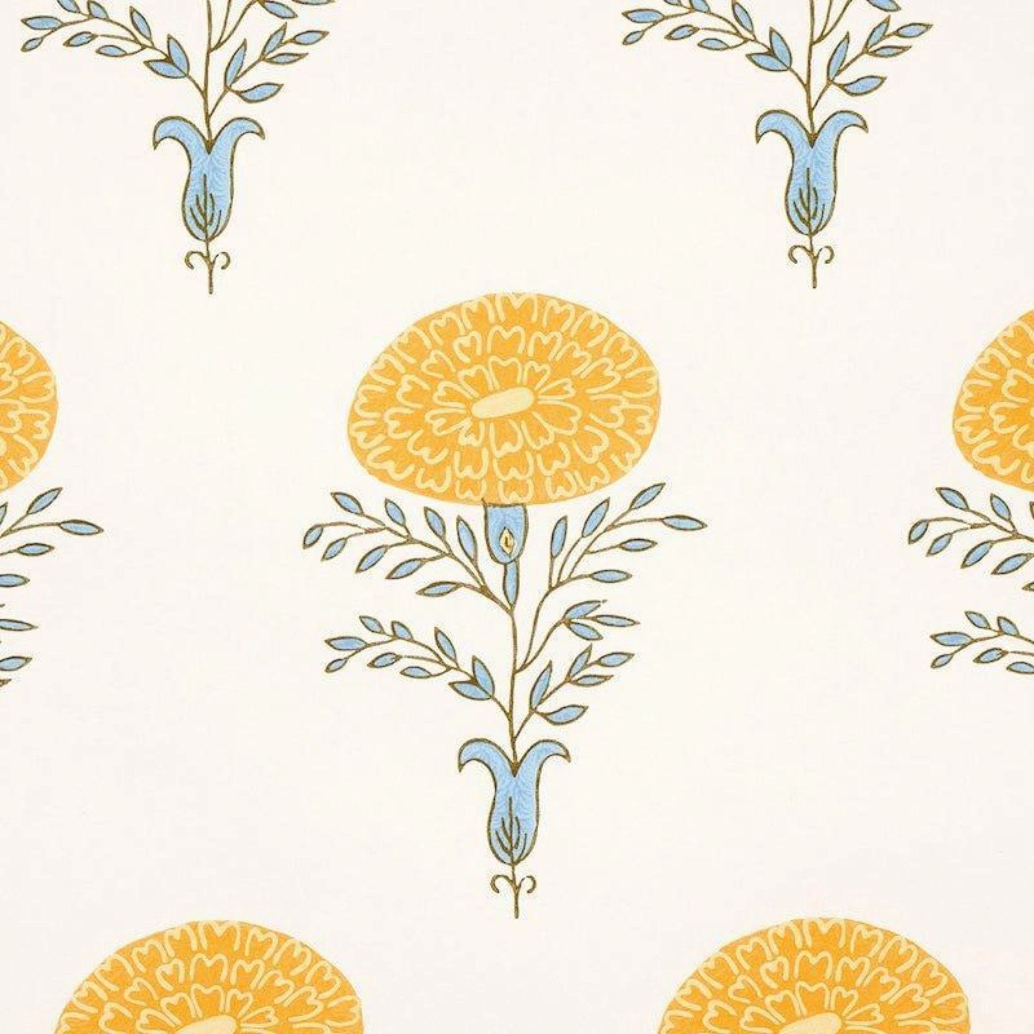 Marigold Wallpaper in Yellow