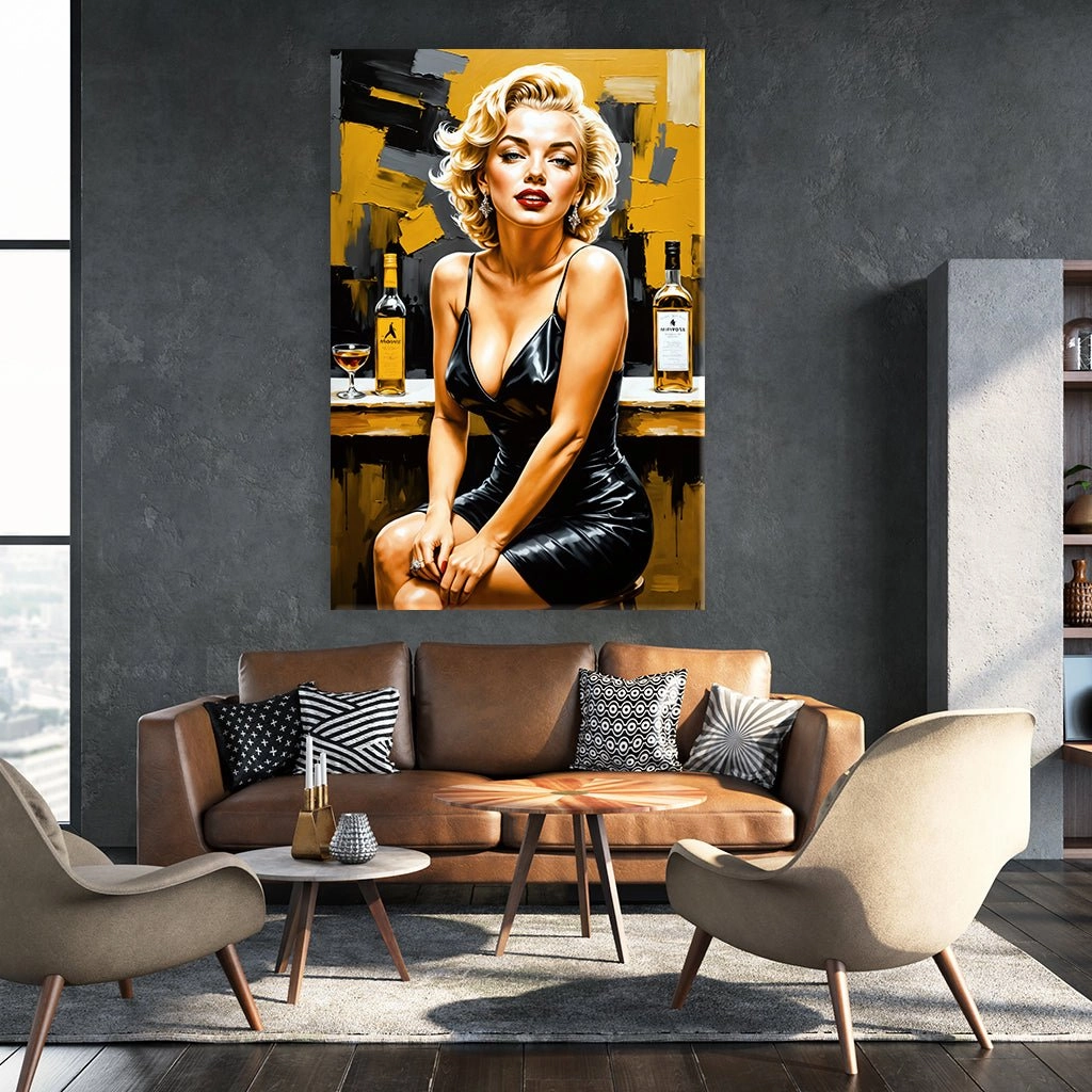Marilyn - Beauty in Black No1 by Adrian Vieriu