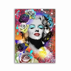Marilyn Art by Frank Amoruso framed mural artwork