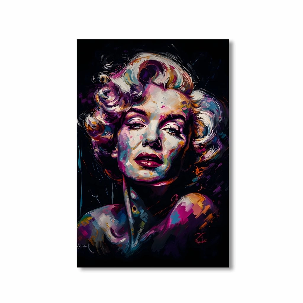 Marilyn Art by Juliano de Araujo framed mural artwork