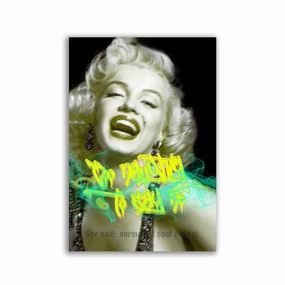 Marilyn by Matteo Bianchi framed mural artwork