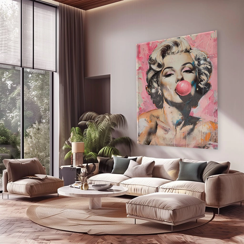 Marilyn with Bubblegum by Daniel Decker