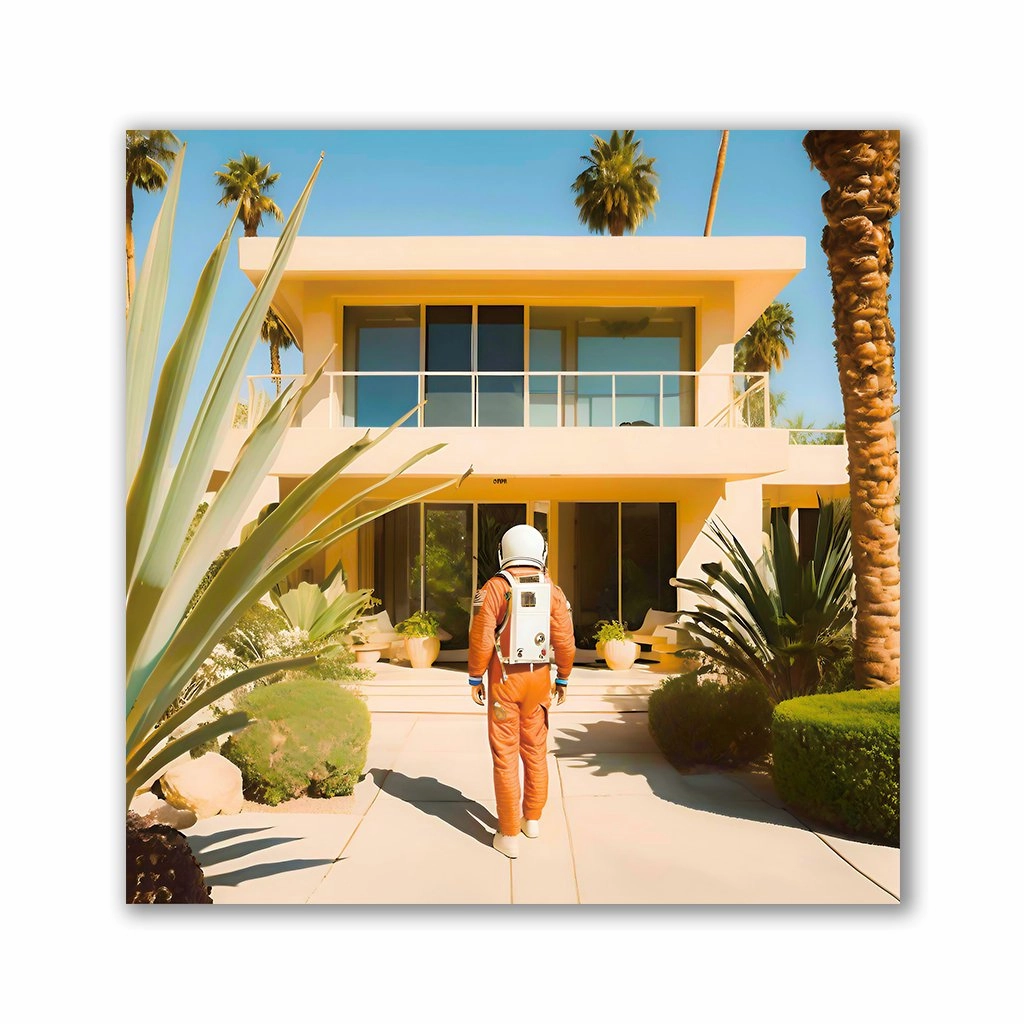 Mars Future by Iconica framed mural artwork