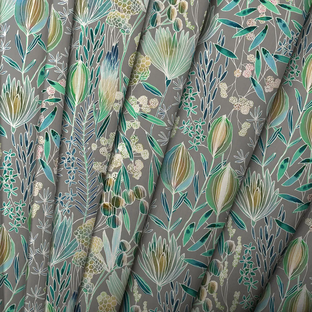 Masina Printed Cotton Made to Measure Roman Blinds Mineral