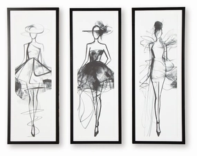 Mckerrick Wall Art Set (Set of 3) modern mural painting
