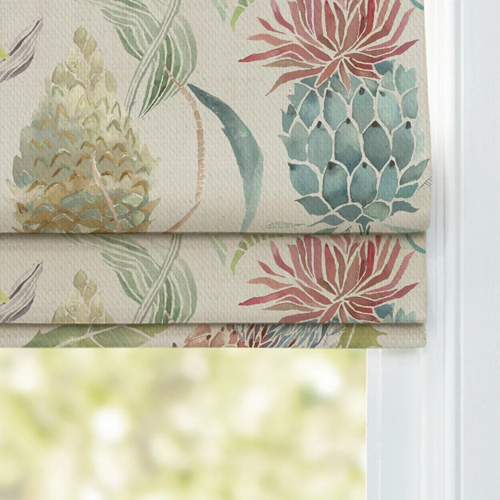 Meadwell Printed Cotton Made to Measure Roman Blinds Pomegranate
