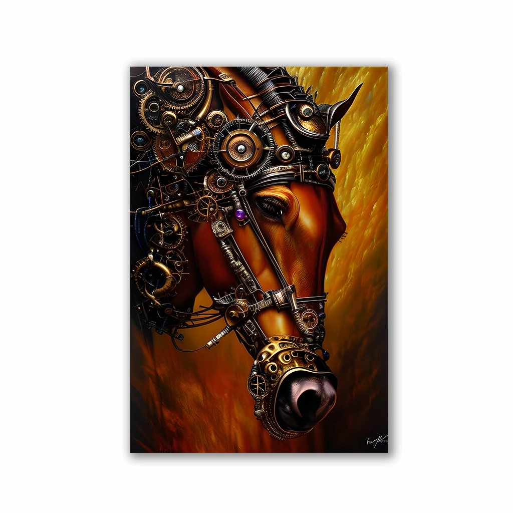 Mechanical Armor by Artwerx framed mural artwork
