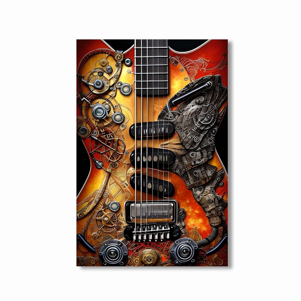 Mechanical Music by Artwerx framed mural artwork