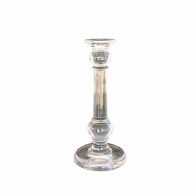 Medium heavy glass candle stick 35X16cm decorative home ornament