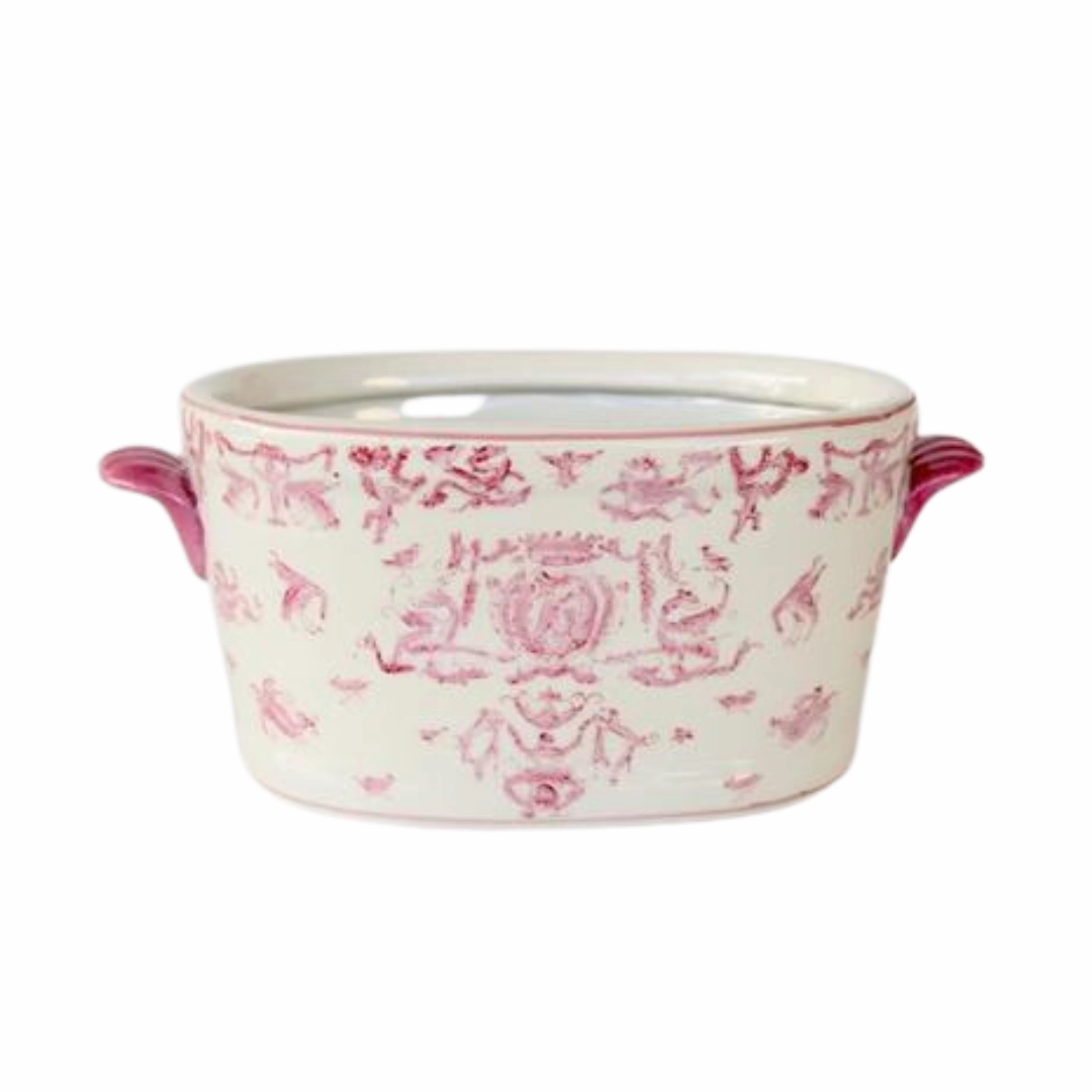 Medium pink foot bath decorative home ornament