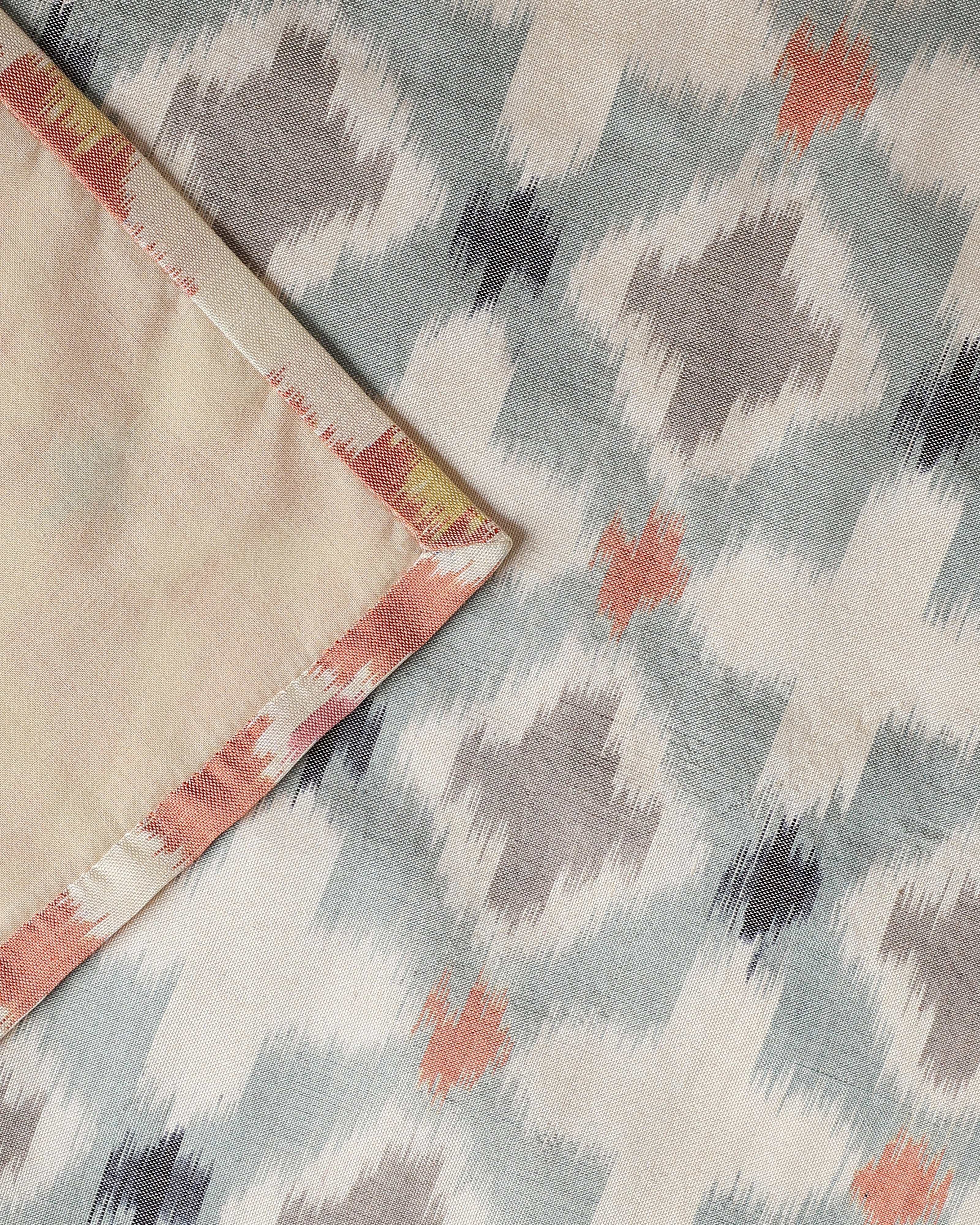 Meha Weft Ikat Cotton Silk Table Runner
