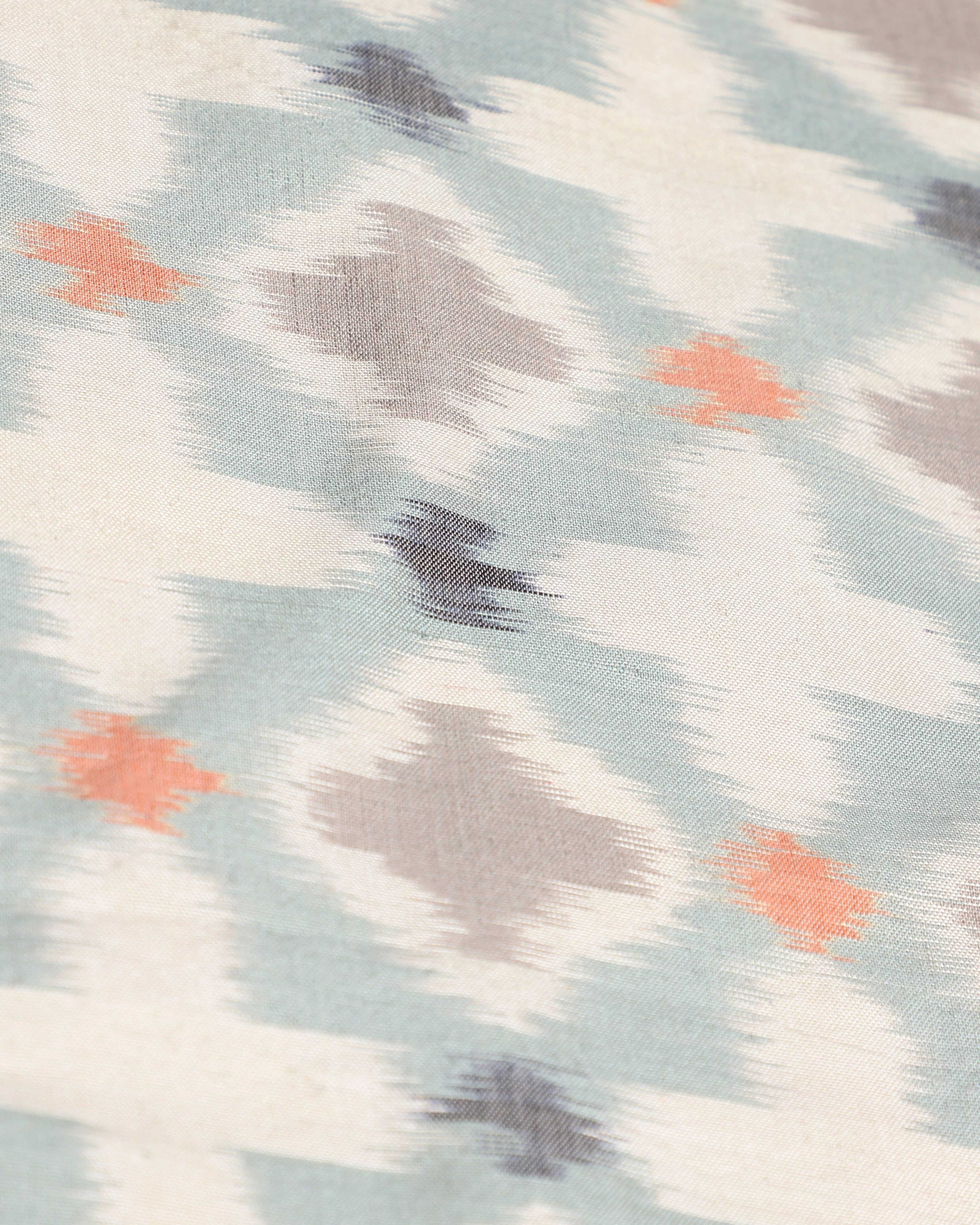 Meha Weft Ikat Cotton Silk Table Runner