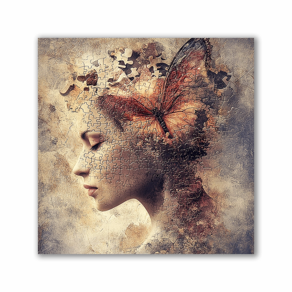 Metamorphosis of the Mind by Catill framed mural artwork