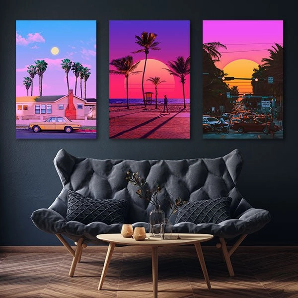 Miami Summer Dream - Triptych by Yagedan 