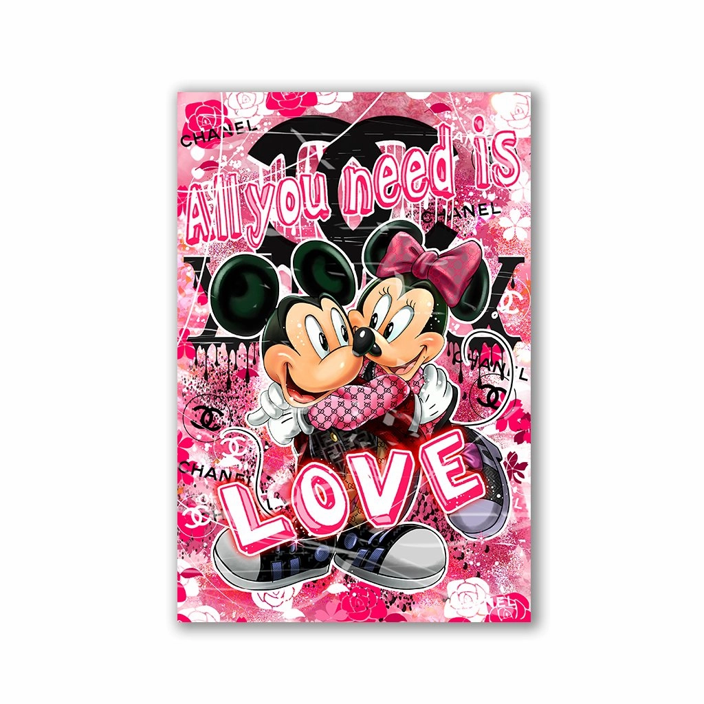Mice Love by Adrian Vieriu framed mural artwork