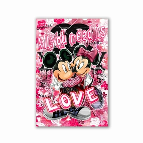 Mice Love by Adrian Vieriu framed mural artwork