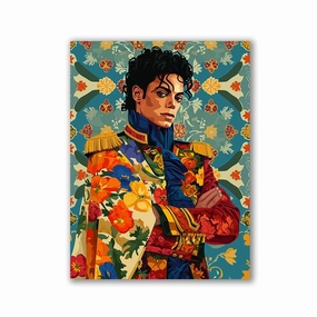 Michael Jackson Pop Art by Frank Daske framed mural artwork