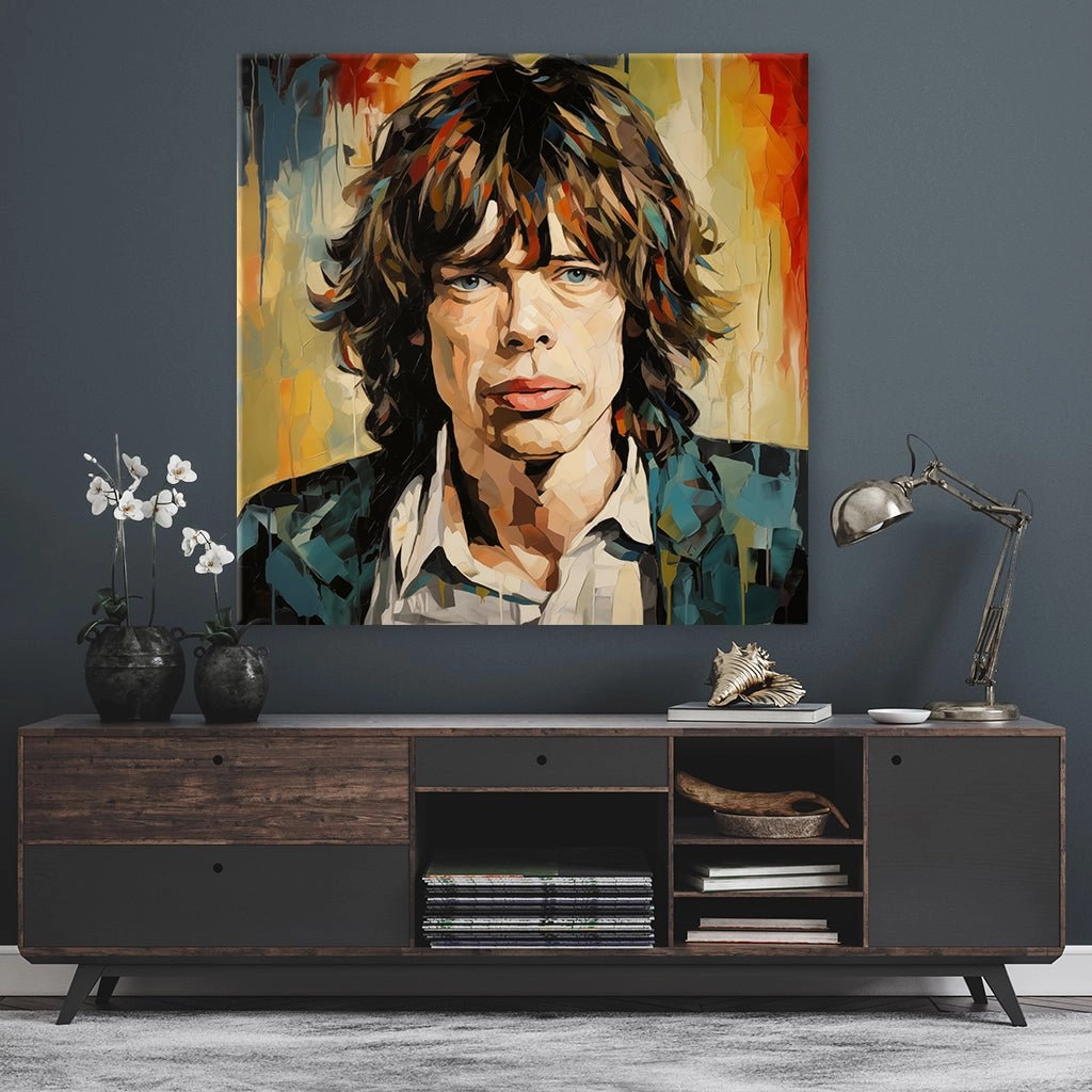 Mick Jagger - Pop Art Portrait by Frank Daske 