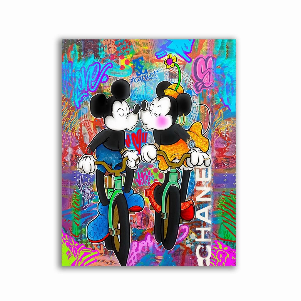 Mickey Love by Sean Flores framed mural artwork