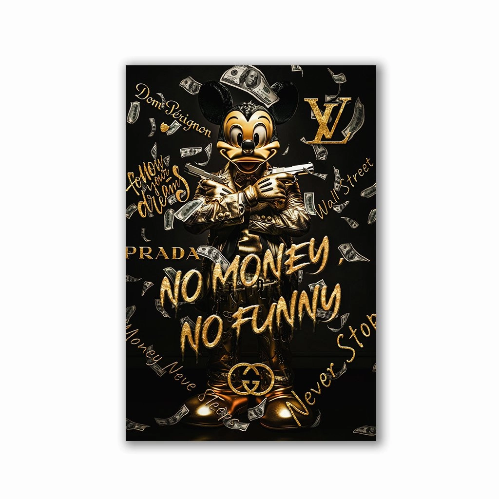 Mickey Money by Adrian Vieriu framed mural artwork