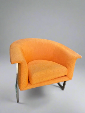 MID CENTURY MODERN CLUB CHAIR artistic wall mural