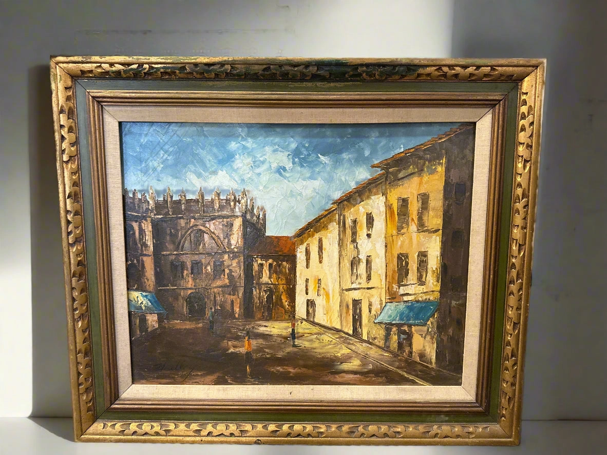 MIDCENTURY MODERN CITY SCAPE artistic wall mural