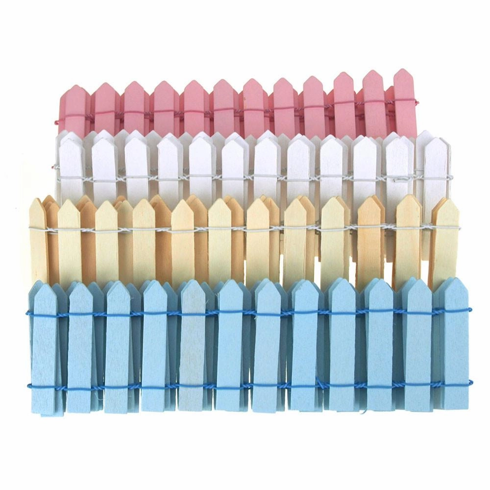Miniature Wood Picket Fence, 36-Inch wooden room decoration