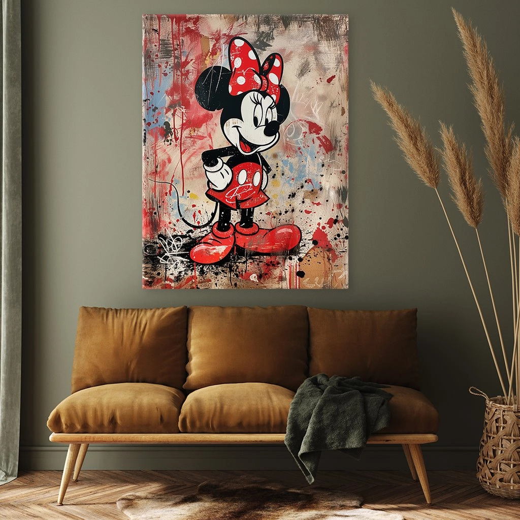 Minnie Mouse Streetart by Frank Daske
