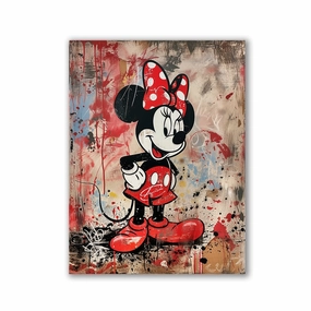 Minnie Mouse Streetart by Frank Daske framed mural artwork