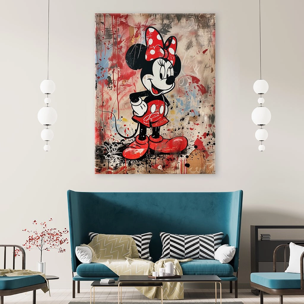 Minnie Mouse Streetart by Frank Daske