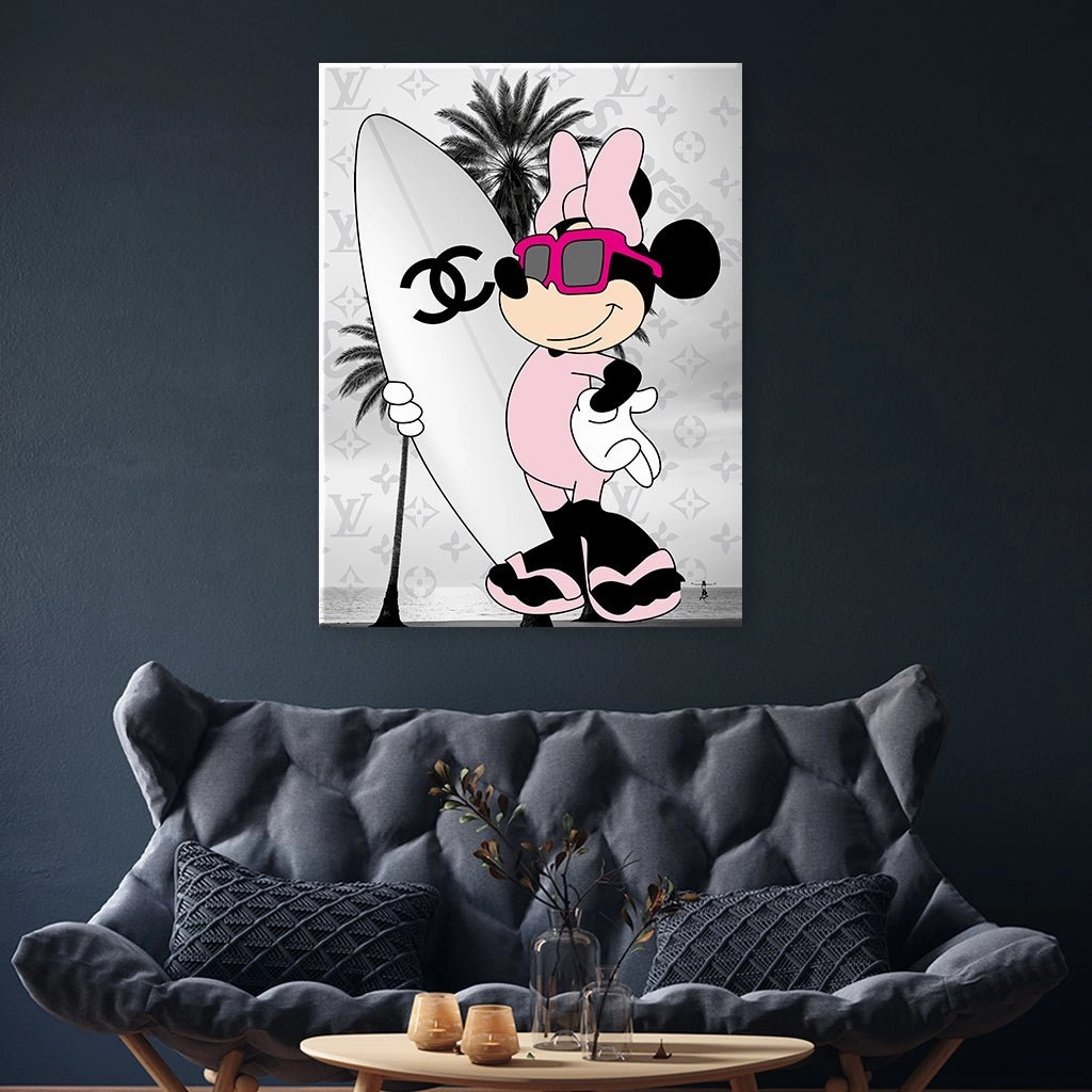 Minnie Surfs by daveschloffiart