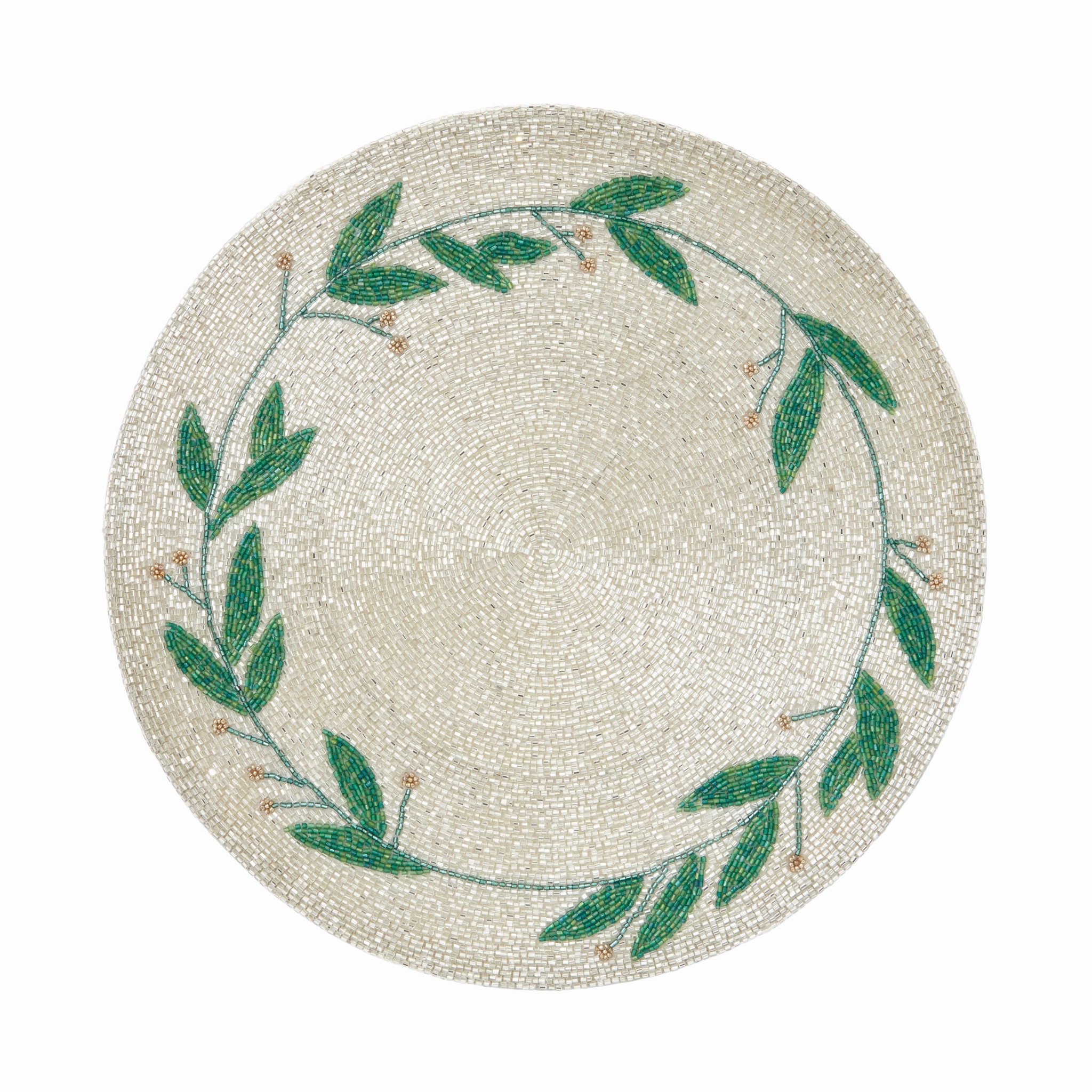 Mistletoe Hand Beaded Placemat cute desktop display