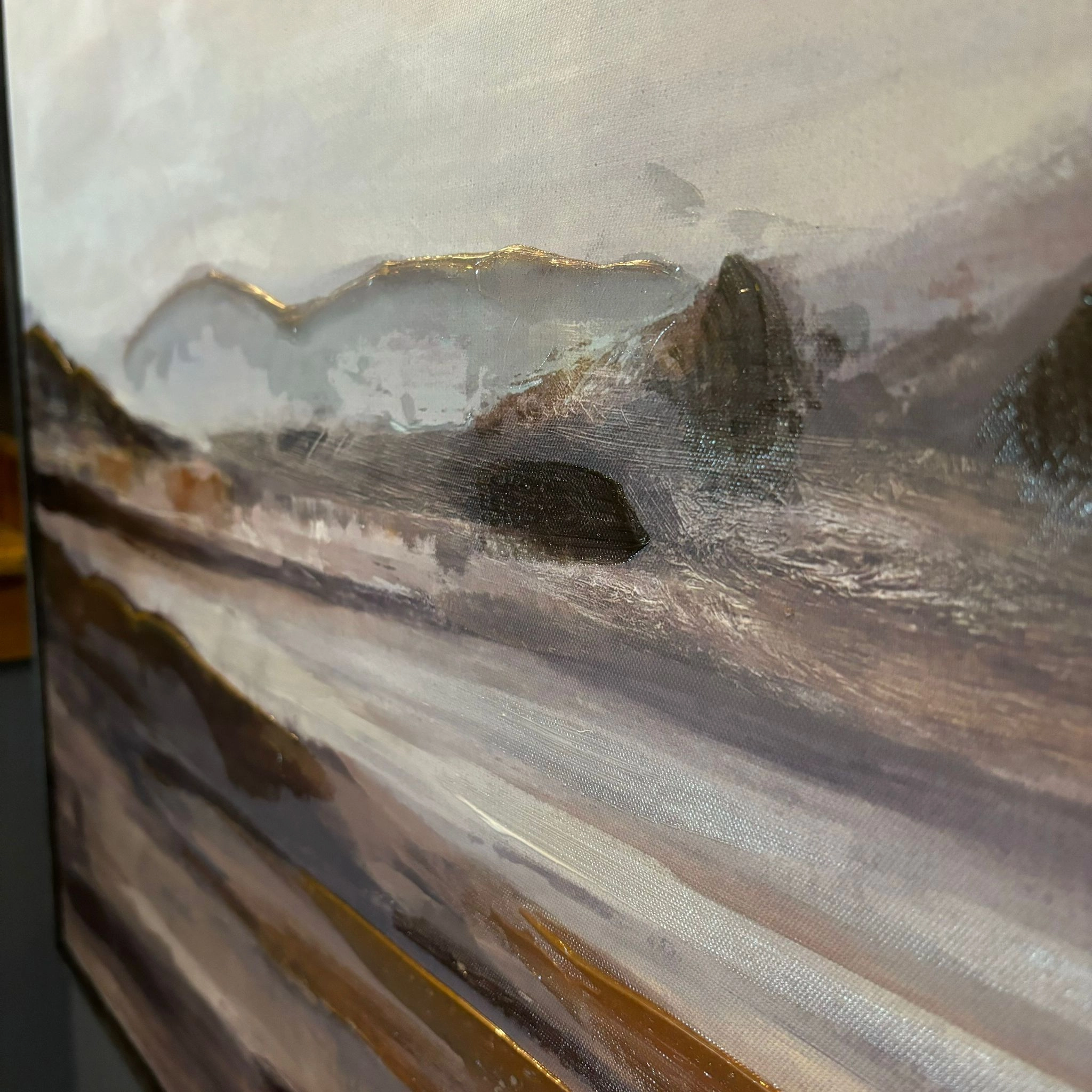 Misty Landscape Print On Canvas 102cm