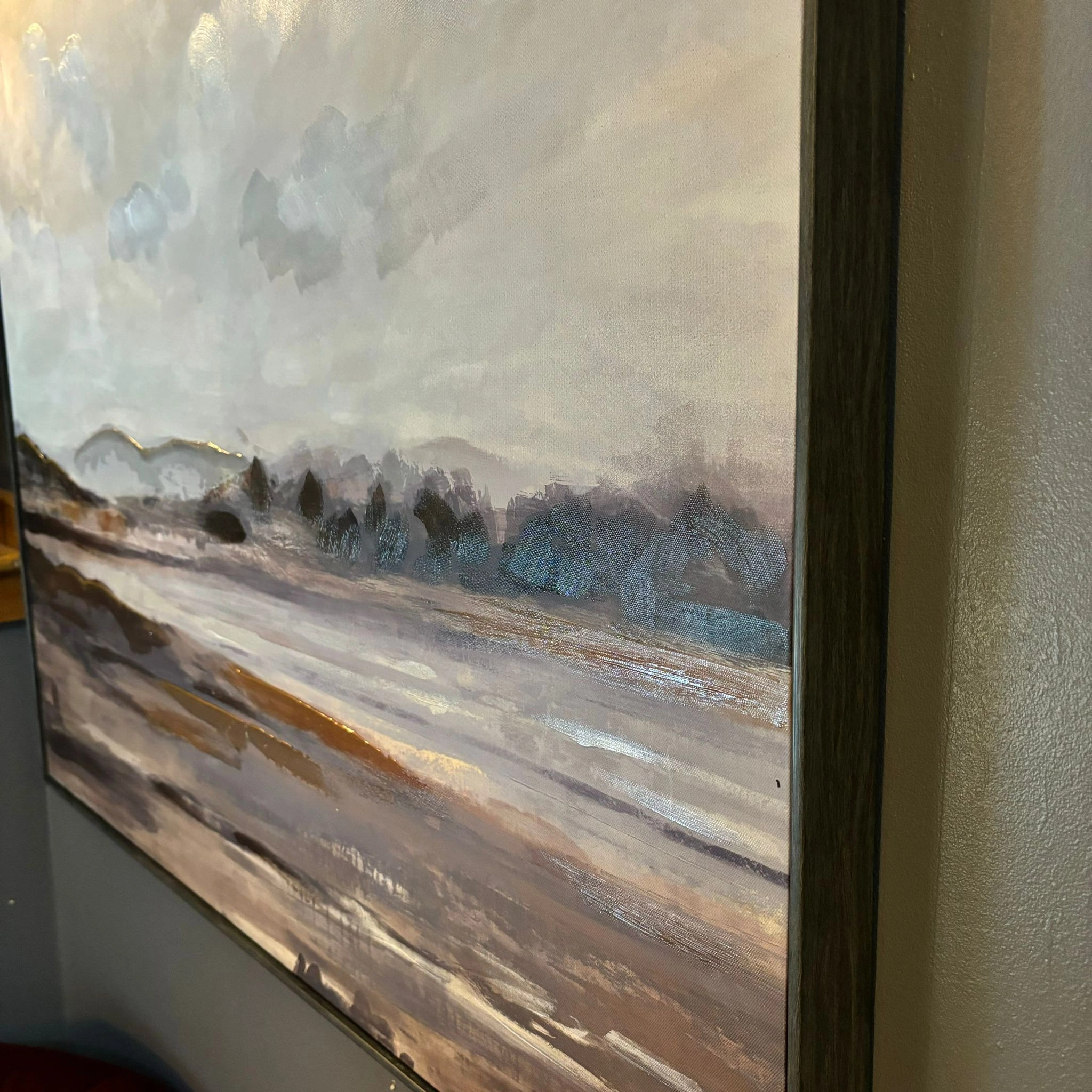 Misty Landscape Print On Canvas 102cm