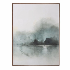 Misty River Canvas 120cm modern mural painting