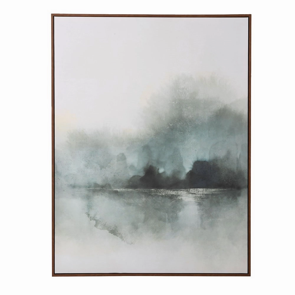 Misty River Canvas 120cm modern mural painting