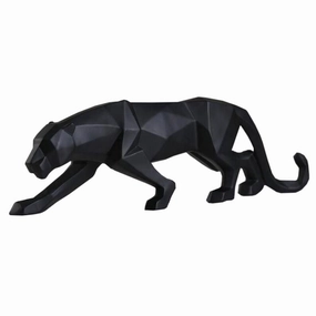 Modern Abstract Black Panther ceramic table ornament