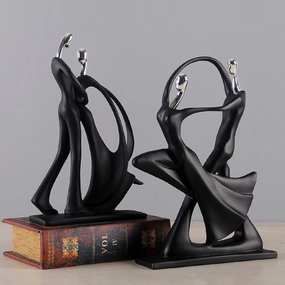 Modern abstract ceramic table ornament