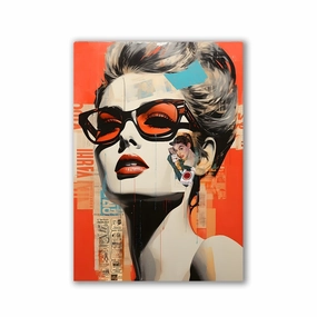 Modern Diva by Rosa Piazza framed mural artwork