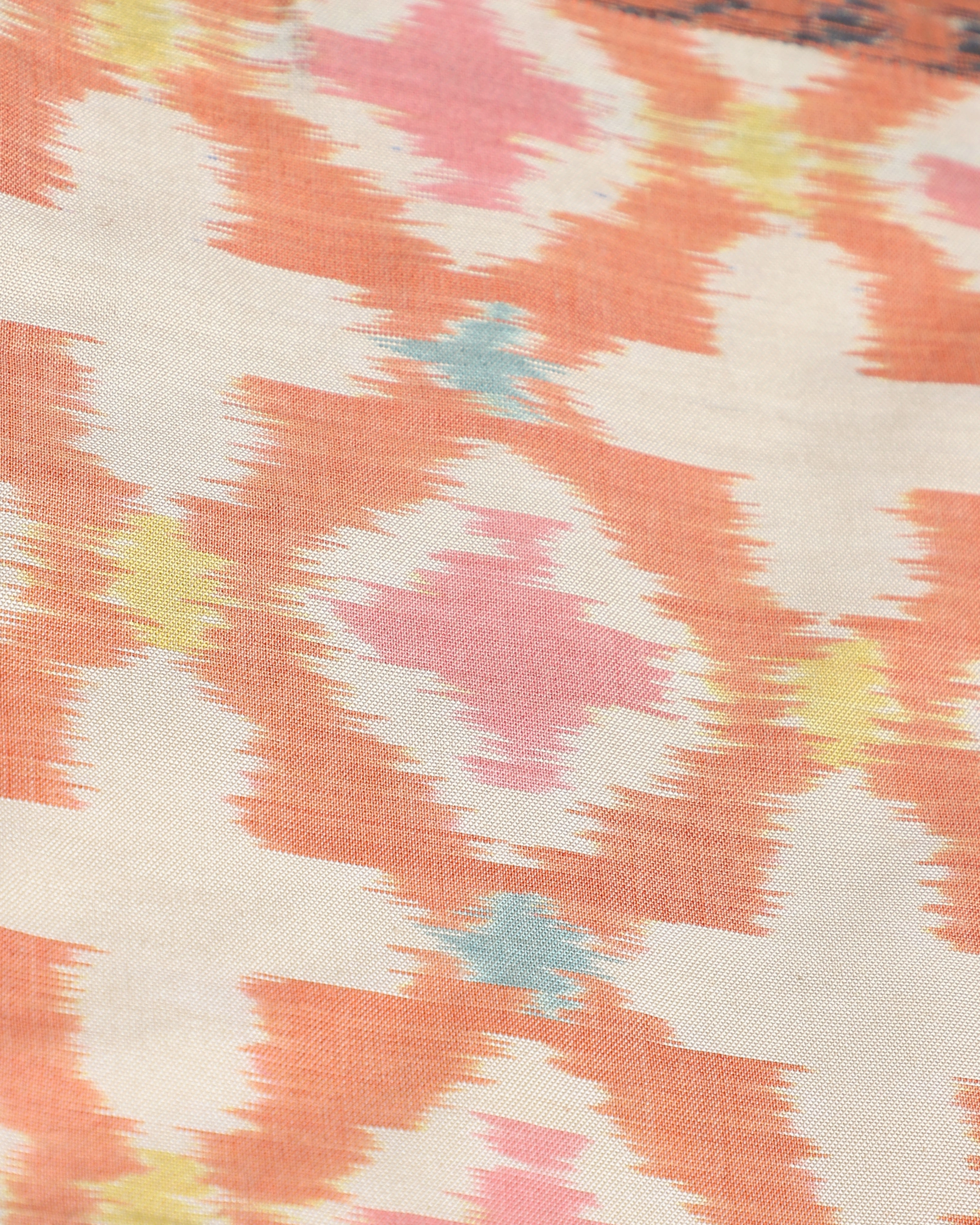 Mohali Weft Ikat Cotton Silk Table Runner