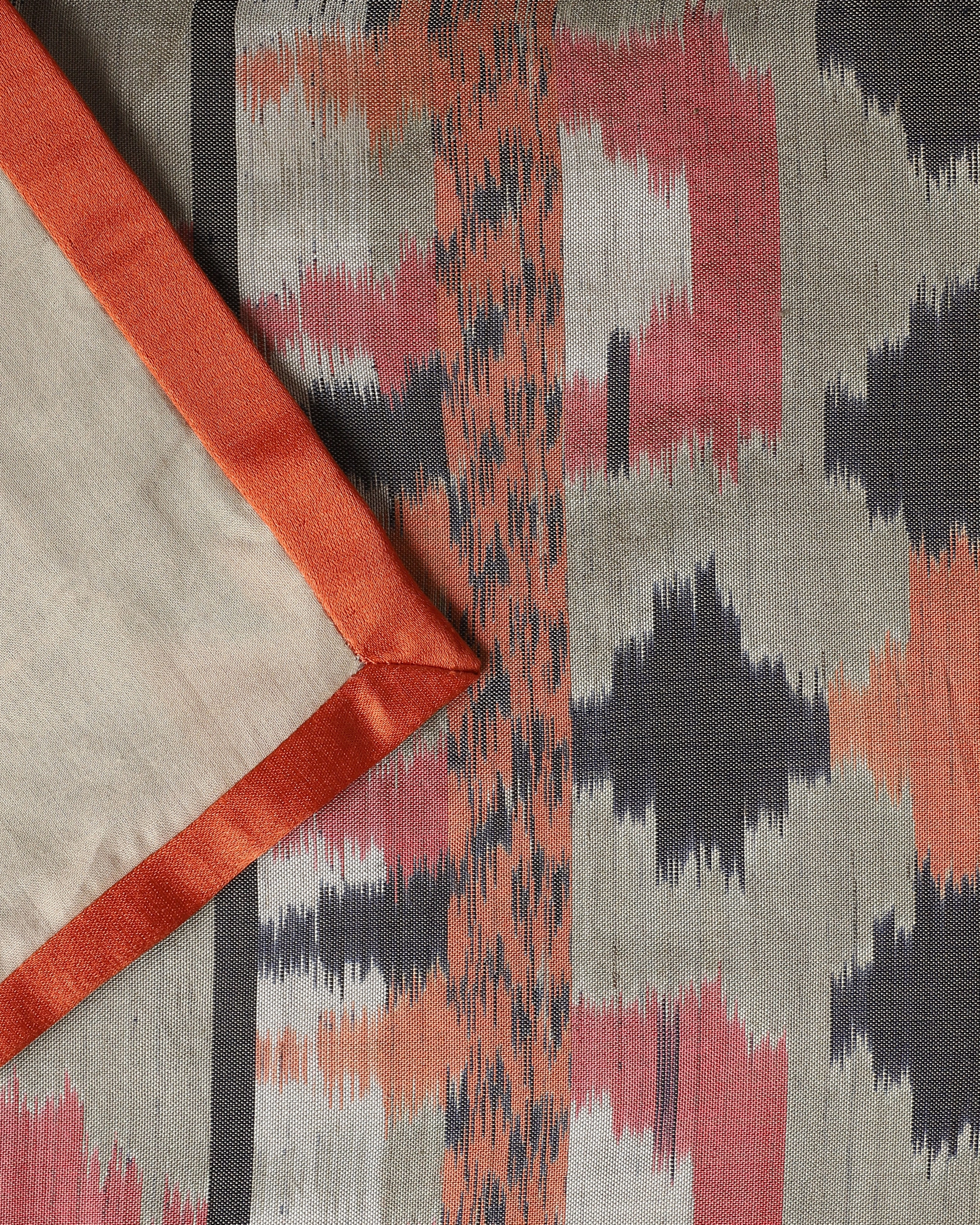 Mohali Weft Ikat Cotton Silk Table Runner