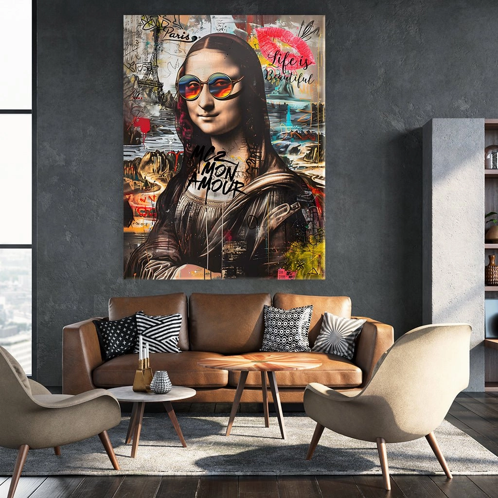 Mona Lisa Pop Art by Rosa Piazza