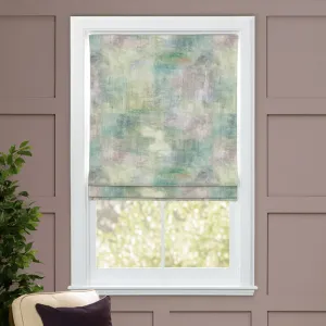 Monet Printed Made to Measure Roman Blinds Coral chic floor carpet  