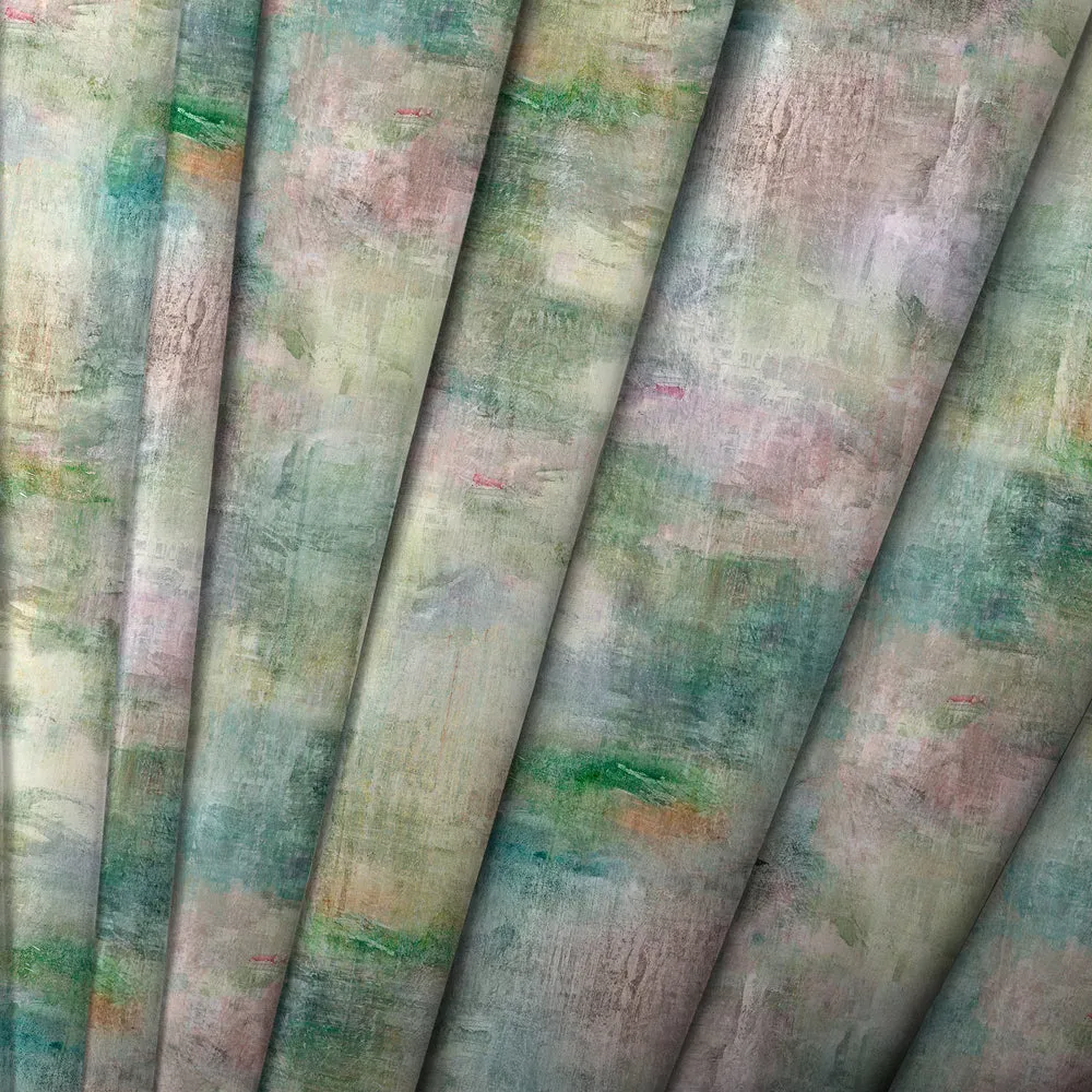 Monet Printed Made to Measure Roman Blinds Coral