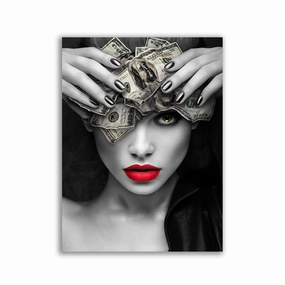Money Mind by David Drake framed mural artwork