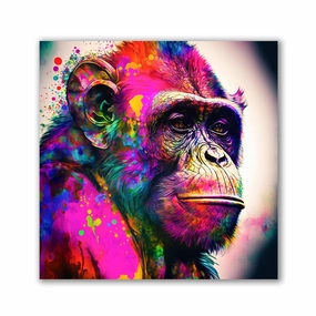 Monkey Inked by Catill framed mural artwork