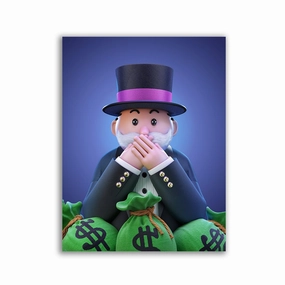 Monopoly Say nothing framed mural artwork